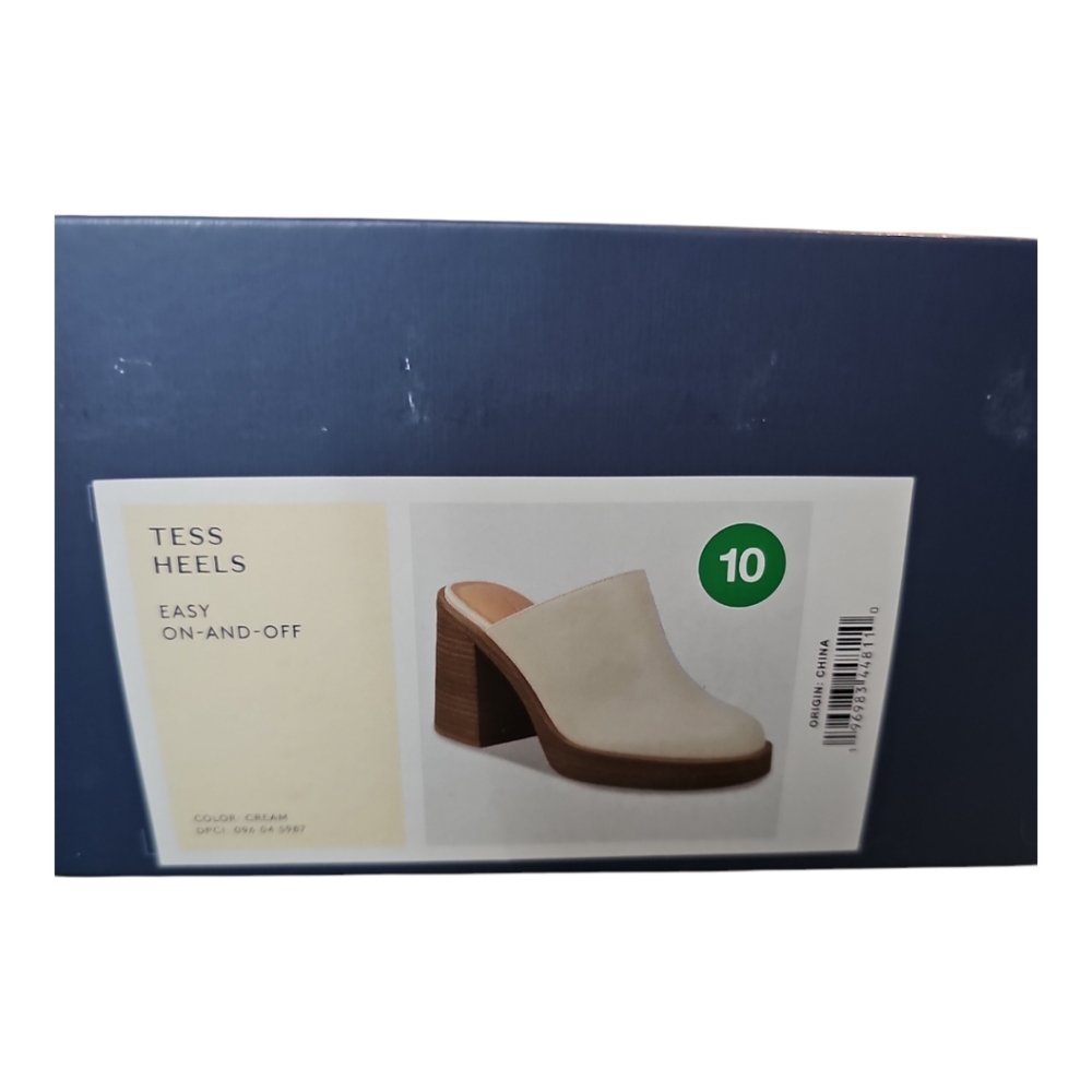 Universal Thread Tess Platform Mules Cream Size 10 NIB - Picture 6 of 6